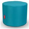 Ecopuf Pouf Poggiapiedi Roller in Poliestere per Esterno e Interno - Puff Sgabello Rotondo Imbottito