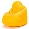 Ecopuf Fuzzy | Puff Poltrona Sacco - da Interno e Esterno - A Antistrappo Antimacchia - Imbottitura Polistirolo A Doppia Zip - Dim 80x110cm