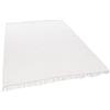 Theko Dhurry Tappeto 100% Cotone Tessuto Felice Cotone Intrecciato A Mano Colore: Bianco 40x60 cm