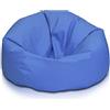 Ecopuf Sakwa M Poltrona Sacco in Ecopelle Pouf Imbottito con Doppia Cerniera Antiperdita 90x50cm