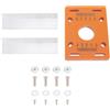 Yinhing Piastra Base per Fresatrice per Legno, Lega di Alluminio, Plastica Tecnica, profondità 8 Mm, Compatibile con Macchine Rifilatrici Portatili per Smussatura, Scanalatura e Progetti di