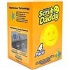 Scrub Daddy Originale Spugna Piatti Lavabile, Spugne Cucina e Bagno, Non Graffia Prodotti per la Pulizia della Casa, Design Morbido e Compatto FlexTexture, Lavabile in Lavastoviglie, Giallo 4 Pz