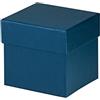 Rössler Papier 13421453901 - Cartoncino Boxline quadrato, 105 x 105 x 105 mm, blu, 1 pezzo