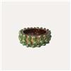 KeyHome Store Ciotola Pigna Artigianale Piccola in Terracotta Verde 23x10 cm