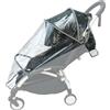 Feliliber Accessori per passeggino parapioggia compatibile con passeggini Babyzen YOYO, YOYO+, YOYO2 e Stokke YOYO3, bordi riflettenti, antivento e anti-neve