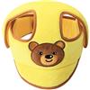 AOOPOO Bambino Cappello di Sicurezza, Infantile Cappuccio di Protezione di Sicurezza Primi Passi Caschetto Regolabile Elmetto Casco Protettivo per Bambini Che Corrono, Camminano (Giallo)