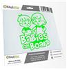 Kiwistar - Adesivo per bambini - Verde neon - Adesivo per fratelli e sorelle ragazzi e ragazze - Baby on Board 50 cm - per auto, moto, tuning - Adesivo personalizzabile - autoadesivo resistente agli