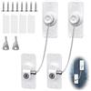 flintronic 2PCS Lucchetto Frigorifero, Blocca Chiusura Cassetti con Potente Adesivo, Blocca Cassetti Per Frigorifero, Lavatrice, Mobile, Finestra