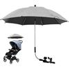 QINGLANG Ombrellone universale per carrozzina, protezione dai raggi UV, parasole per passeggini, parasole con morsetto regolabile e braccio flessibile, baldacchino per passeggino, bicicletta, sedia a rotelle