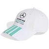 adidas Unisex - Adulto Mercedes -Amg Petronas Formula 1 Team Dna 3 Stripes cap, White, M-L