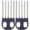 SALVIMAR Fiocina Jet 5 Punte, Unisex - Adulto, Nero, 17 cm (Confezione da 2)