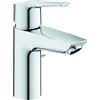 GROHE 31137002 Quickfix Start, Miscelatore Monocomando per Lavabo Taglia S, Scarico a Saltarello, SilkMove ES, Strumento di Installazione Incluso, Cromo