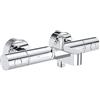 GROHE QUICKFIX, Precision Get, Miscelatore termostatico per vasca- doccia, con tecnologia Water Saving, blocco sicurezza 38°, Cromo, 34774000