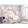 Komar Carta da parati fotografica in tessuto non tessuto, motivo Spring Roses, dimensioni: 336 x 240 cm, per camera da letto, fiori, larghezza del nastro 50 cm
