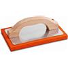 Nespoli Frattazzo Spugna Arancio Manico Legno 14x21 cm
