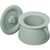 Monozoz Vaso da camera unisex, 1,5 l, portatile, con coperchio e manico, per orinatoio, vasino multifunzionale per la casa, rosa/verde