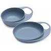 Nuvita Easy Eating Set piattino e ciotola per lo svezzamento colore powder blue