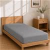 Homebliss Lenzuolo con Angoli Microfibra 90x190+25 - Sottolenzuolo Grigio