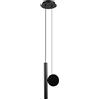 SABYDICAR Faretto a LED da 3W,faretto a LED regolabile in altezza,testa della lampada orientabile a 90°,lampada a sospensione a soffitto a tubo lungo cilindro per comodino,lampadari in alluminio,30 cm