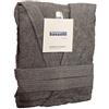 Bassetti ACCAPPATOIO BASSETTI UOMO DONNA CON CAPPUCCIO TAGLIA S - M - L - XL - XXL SPUGNA DI PURO COTONE 360gr/m² (XXL - 58 / 60, GRIGIO - 1720)