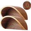 yunmanqiji Appendiabiti per cappelli da cowboy, confezione da 2 supporti in legno per cappelli da cowboy, ganci per cappelli da cowboy, appendiabiti da parete per mantenere la forma originale del cappello, si