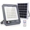 Generico Faretto Solare LED 1000W con Pannello Solare Esterno, Sensore di Movimento PIR, Telecomando, Batteria 5400mAh, 144 LED Alta Luminosità, Impermeabile IP66 per Giardino, Cortile, Garage
