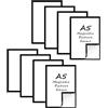 Generisch 8 cornici magnetiche formato A5, autoadesive, magnetiche, impermeabili, trasparenti, per certificati, poster, documenti (A5, set da 8)