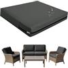 seokor Impermeabili Fodere per Seduta del Divano con Cerniera，50x50 55x45 60x60cm Esterno Copricuscini Rimovibili per Interni ed Esterni, Patio, Giardino Mobili in Rattan(Color2,65x65x10cm (1pc))