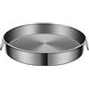 Vootnifig Teglia da Forno Rotonda in Acciaio Inox, Antiaderente, Multiuso (28 cm) | per cheesecake, quiche, pizza, 24-32 cm