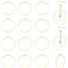 BENECREAT 20 PCS Anello Placcato Oro 18K Anello in Ottone a Cerchio Connettori per Gioielli per Collana di Braccialetti Fai da Te, 27,5x25mm