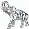 Albalù Italia Albalù Elefante Portafortuna in Resina Argento 7x3,5x6 cm - Statuetta Soprammobile Feng Shui Buona Fortuna Idea Regalo Casa Made in Italy