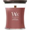 WoodWick Candela profumata in vaso a clessidra media con stoppino crepitante | Chai alla cannella | Durata della fragranza: fino a 60 ore