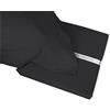 Tata Home Completo Lenzuola Raso di Cotone Matrimoniale Completo Letto 2 Piazze Tinta Unita Colore Nero