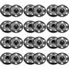QUARKZMAN 50 Set Bottoni Automatici a Pressione 25mm Bottoni a Pressione da Cucire Metallo Accessori per Chiusura Borse Vestiti Jeans Cucito Artigianale, Nero Opaco