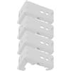 HOMSFOU Supporto per Binari Tende 22mm Kit 4 Staffe l Metallo per Montaggio a Soffitto o Parete per Tende Romane Accessori Fissaggio Parti di Ricambio Compatto