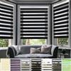 YANHONG Tenda a Rullo Adatta 60 x 240 cm Risparmio energetico, Poliestere, Tende da Finestra per Esterni, Montaggio con e senza Fori, per Porte e Finestre, Nero