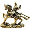 Generic Statua in Ottone del Dio della Ricchezza a Cavallo Guan Gong, Decorazione per la casa e L'Ufficio