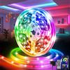 Ylatoial Striscia LED RGB 20M Bluetooth APP Controllo Dimmerabile Musica Sincronizza | Nastro LED flessibile con adesivo, bassa tensione, basso consumo, ideale per decorare ogni ambiente.