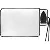 QWORK® Telo per Stirare sul Tavolo 70x48 cm con Poggiaferro in Silicone, Tappetino da Stiro Pieghevole
