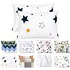 Homebliss Federe Cuscino 50x90 cm Set 2 Pezzi Microfibra, Bianco con Stelle