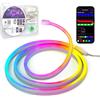 Kangtaixin Neon Striscia LED 1M, Silicone Luci al Neon Flessibile Funziona con APP, DIY Forma, Sincronizzazione Musica, Camera, Cortile, Giardino, Patio, Gaming, Festa Decorazione