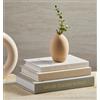 hongqu us Set di 3 libri decorativi estetici - decorazione per tavolini da caffè - Scatola portaoggetti finta per la decorazione - Set di 3 libri finti in lino per la decorazione della casa - Comodini
