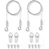 SLIAXINT 2 Cavo per appendere foto regolabile, spessore 1,5 mm, lunghezza 2 m