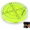 Fwobumy Livella a Bolla Circolare 60 mm, Livella a Bolla Rotonda 360° con Graduazione Centrale, Libelle Rotonda di Precisione per Treppiede Macchina Fotografica Campeggio Auto Macchine Stampante 3D e