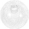 SEWOART Paralume in Vetro Trasparente G9 a Sfera, Copertura per Lampadario Design Filettato, Facile Sostituzione, Elegante per Soggiorno e Casa
