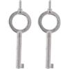 Vjsujehgy 2X Chiave Piatta Universale In Stile Americano, Chiave Speciale per Manette, In Lega di Alluminio