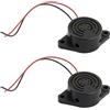 Vomtaric Set di 2 cicalino DC piezo attivo 3 V-24 V, cicalino elettronico ad alta intensità 100 dB, allarme sonoro continuo, avvisatore DC per Arduino fai da te auto sicurezza industriale sistema di allarme