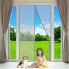 AMZBSGD Tenda Zanzariera Magnetica per Porta, 90x215cm, Anti Insetti Mosche Zanzare Tenda Porta Magnetica Anti-Zanzare per Porte Garage Scorrevoli, Grigio, personalizzabile