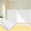 Trimold Kit Wainscoting Board-and-Batten Prefabbricato - Pronto da Assemblare, Copertura 3 m × 1 m, Listelli Intagliati Verniciabili per Parete d'Accento