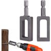Fukaisu 2pz Attrezzi Torcere Fili per Trapano, Attrezzo Multifunzionale Torcere Filo di Ferro in Acciaio al Carbonio Accessorio Universale Trapano per Edilizia e Recinzioni (#11)